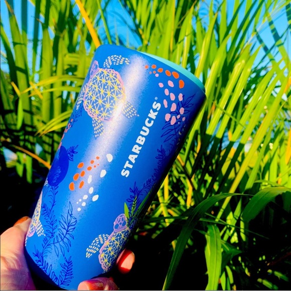 Starbucks Hawaii Exclusive Ocean Turtle Sea Life Ceramic Tumbler - Picture 4 of 8